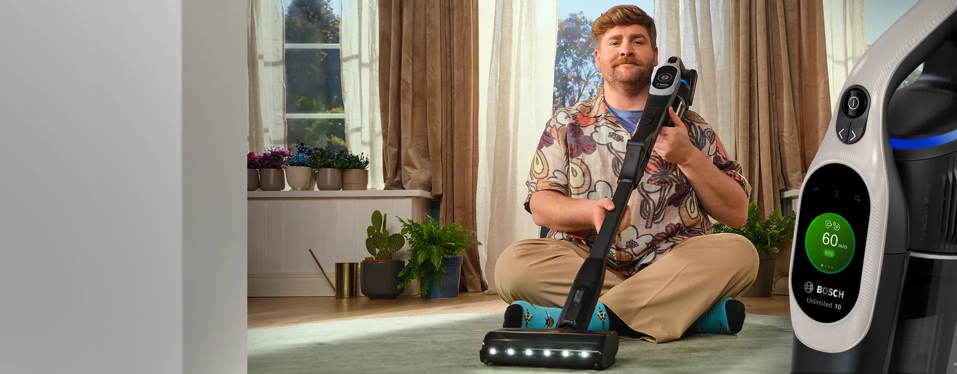 Bosch dikey süpürge kampanya görseli